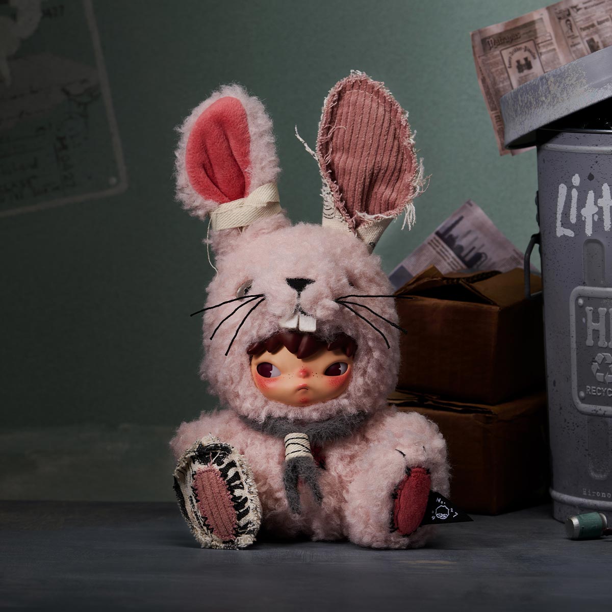 Pop Mart Hirono Little Hare Plush Doll Pendant – Popaholics Pop Shop