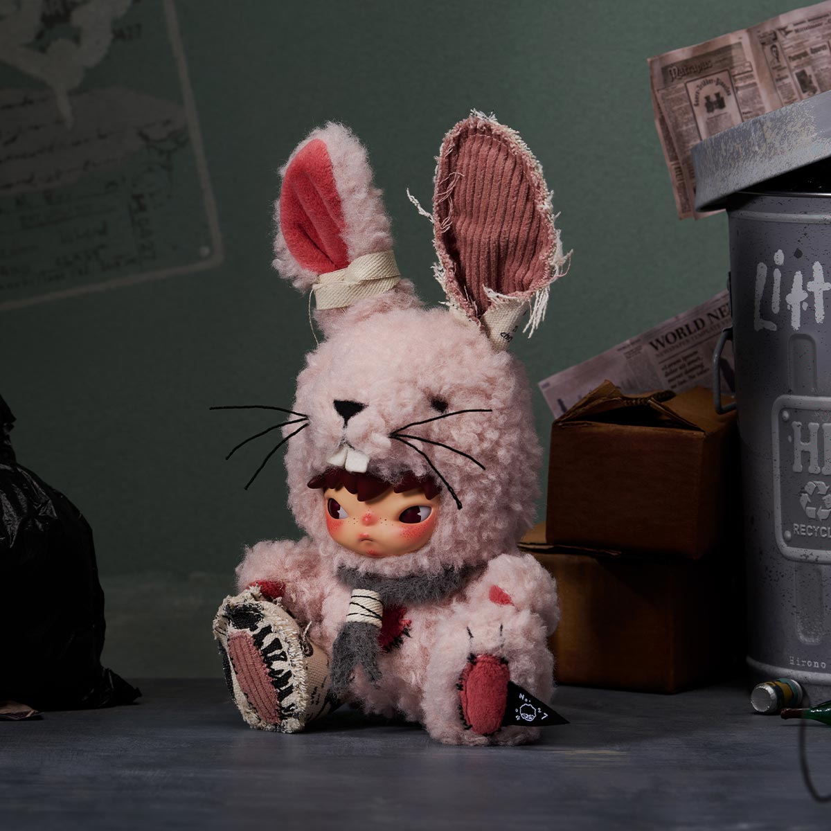 Pop Mart Hirono Little Hare Plush Doll Pendant – Popaholics Pop Shop
