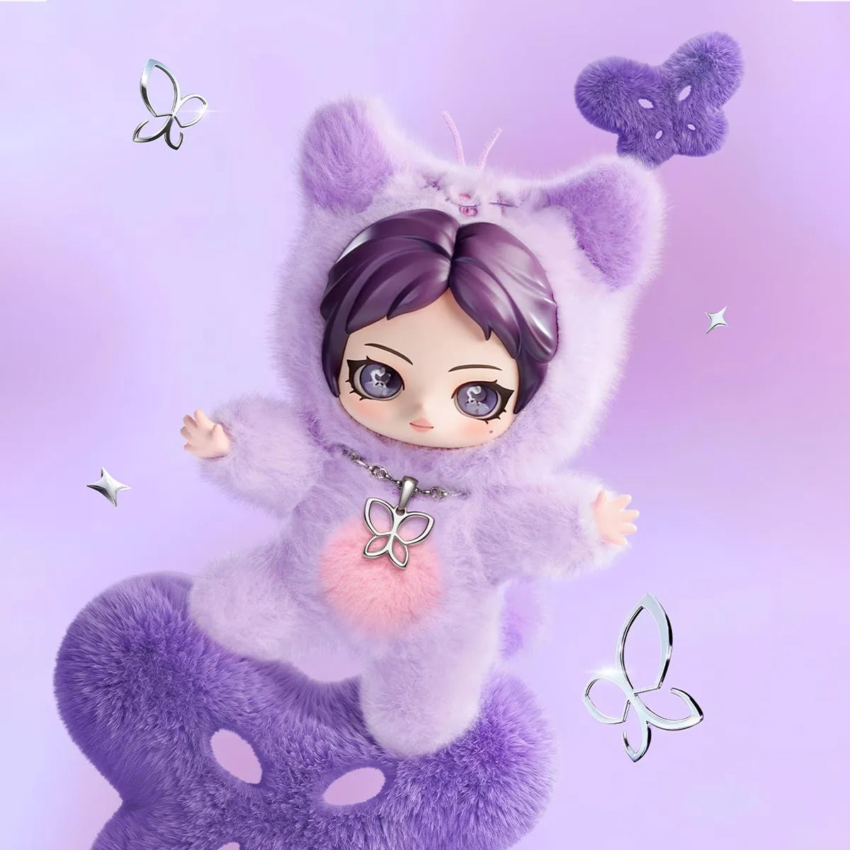 Pop Mart aespa Fluffy Club Series Vinyl Plush Doll Pendants