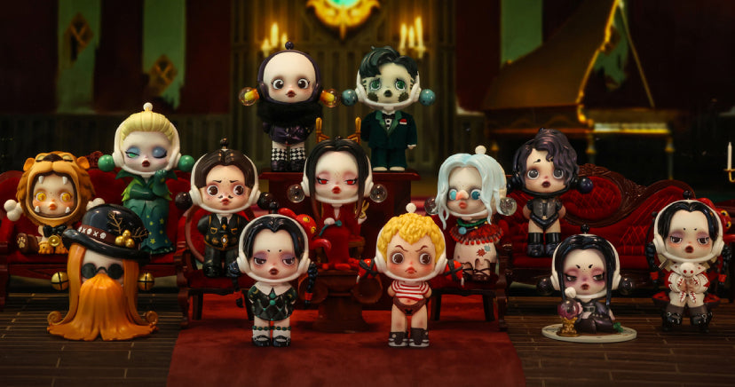 Pop Mart Skull Panda x Addams Family Series Figures