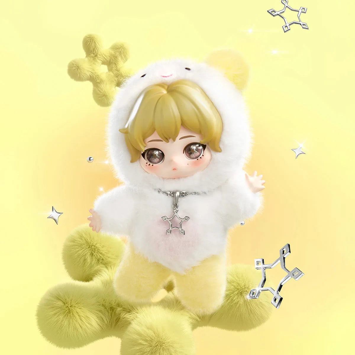 Pop Mart aespa Fluffy Club Series Vinyl Plush Doll Pendants