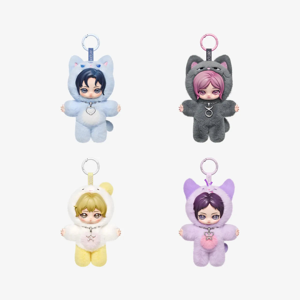 Pop Mart aespa Fluffy Club Series Vinyl Plush Doll Pendants