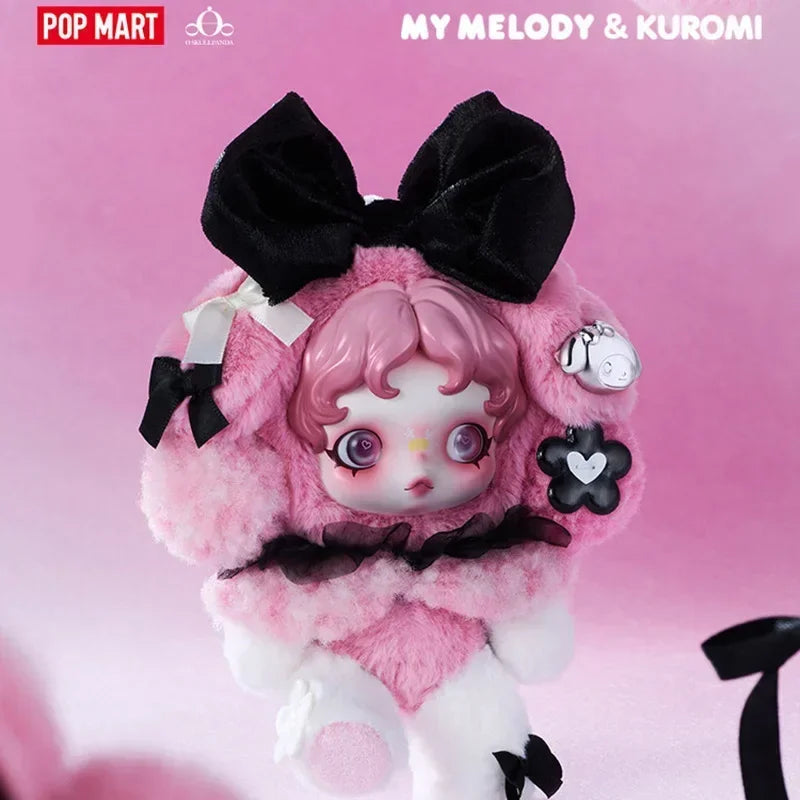 Pop Mart Skull Panda x My Melody x Kuromi Plush Pendants