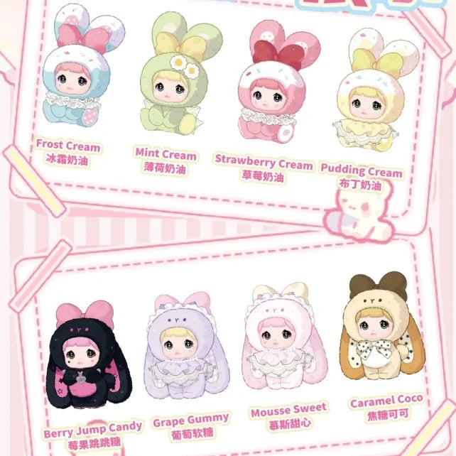 Nommi Baby Sweetheart Bunny Plush Pendants