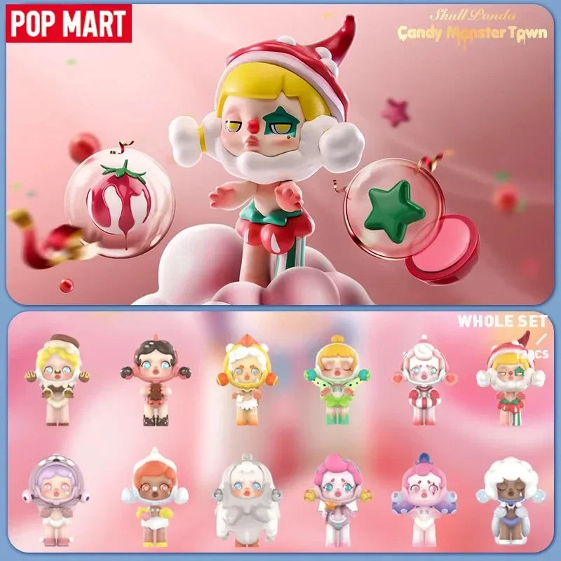 Pop Mart Skull Panda Candy Monster Town Series Figures