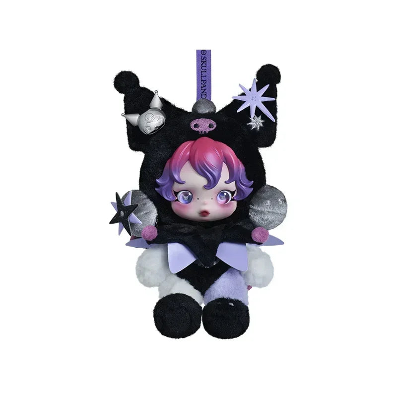 Pop Mart Skull Panda x My Melody x Kuromi Plush Pendants
