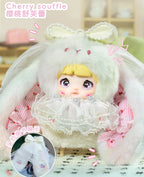 Nommi Baby Sweetheart Bunny Plush Pendants