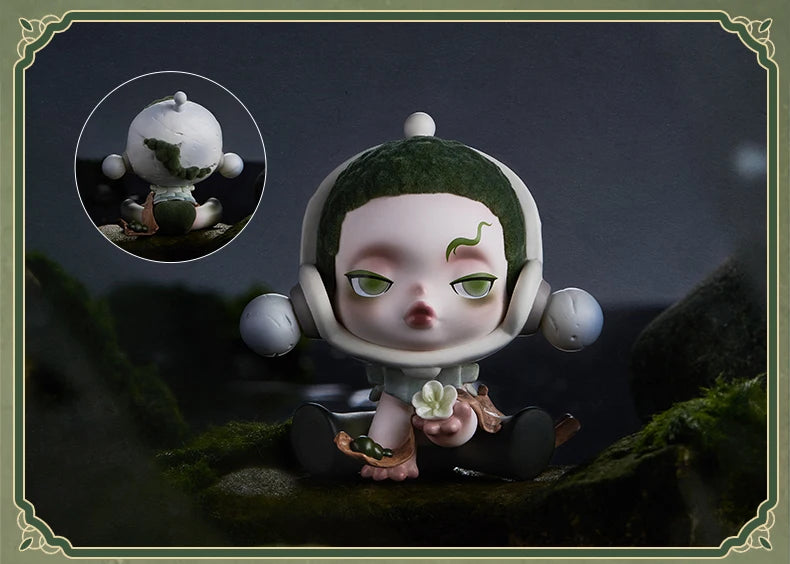Pop Mart Skull Panda The Ink Plum Blossom Series Figures