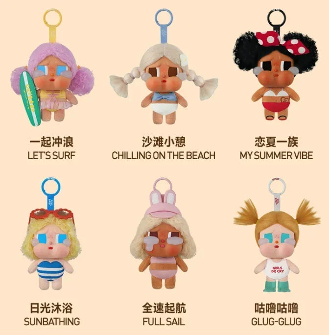Pop Mart Crybaby Vacation Mode On Series - Vinyl Plush Pendants