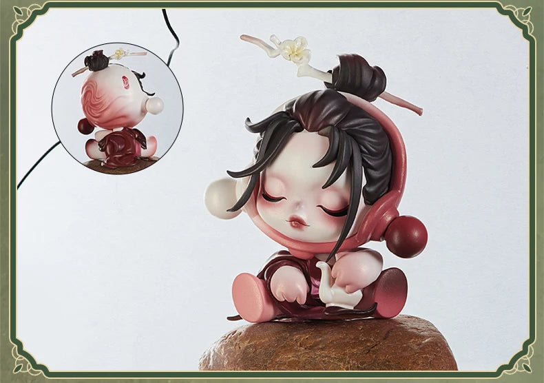 Pop Mart Skull Panda The Ink Plum Blossom Series Figures