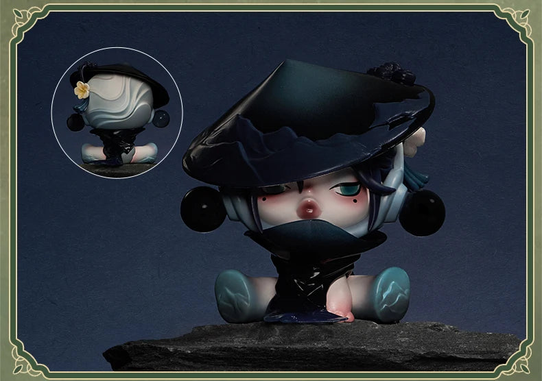 Pop Mart Skull Panda The Ink Plum Blossom Series Figures