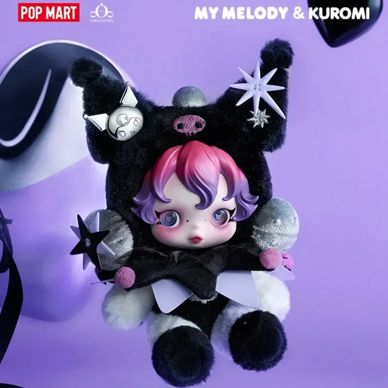 Pop Mart Skull Panda x My Melody x Kuromi Plush Pendants